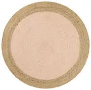 Florence Pink Round Jute Rug