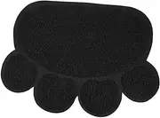 BUGUUYO Cat Litter Traps Mats for Cat Litter Mat Scratching Cat Spike Mat Cat Liter Mat Durable Get Kitten Offer Indoor Cat Mat Floor Cat Litter Pad Pets Along with Pet Supplies Black