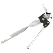 Chef Craft Durable Chrome Manual Hand Can Opener with Bottle Opener Handle