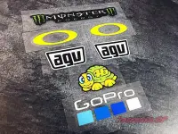 在飛比找Yahoo!奇摩拍賣優惠-MotoGP ROSSI 鏡片貼 車貼貼紙 羅西 安全帽 頭