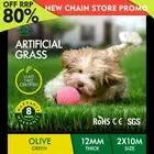 OTANIC Artificial Grass 20 SQM Roll Synthetic Turf Fake Yarn Lawn 12mm 2x10m