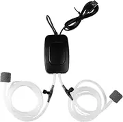 Air Pump for Fish Tank, Rechargeable Quiet Aerator, Portable Aquarium Oxygen Pump, Efficient Filter for Fish Transportation, Fish Farming, Small Aquarium Pump for Oxygen Supply, 8 x 5 cm