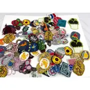 100 PC Assorted Sewing Applique Patches Iron on Sew On NEW Mixed Sequin Crafting