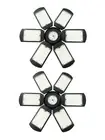 Deformable LED Garage Light - 10000 Lumen 6500K Daylight 100W, Six Leaf Garag...