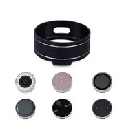 Universal Metal Round Reserved Charging Port Protective Cover Case for Echo Dot bluetooth Speaker 24 BLACK