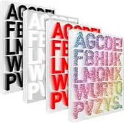 24 Sheets Iron On Letters for Clothing - Heat Transfer Vinyl Fabric Iron On Letters for DIY T-Shirts - Includes Red, White, Black and Coloured Letters