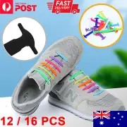 Easy Lazy No Tie Elastic Silicone Shoe Laces Cool Shoelaces Unisex Adults & Kids