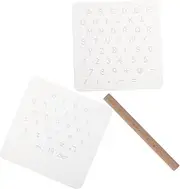 BCOATH Carving Stamps Number Letters Alphabet Stencil Letter Stencils Leather Embossing Set DIY Template Embossing Tools