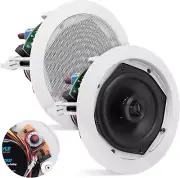 Ceiling and Wall Mount Speaker -5.25” 2-Way 70V Audio Stereo Sound Subwoofer Sou