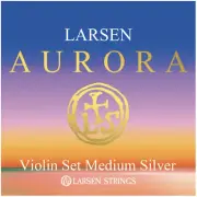 Larsen Aurora violin string set 4/4 MEDIUM SILVER D Made in Denmark free postage