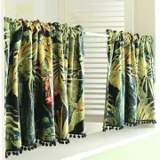 Half-curtain Cafe Kitchen Door Short Curtain Window Drape Panel Treatment