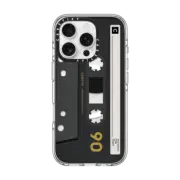 iPhone 16 Pro Clear Case MagSafe Compatible CASETiFY MiXTAPE - Black