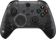 eXtremeRate Replacement Faceplate for Xbox Series X & S Controller - Personalize Your Control - Clear Black Front Housing Shell for Xbox Core Wireless Controller [Controller NOT Included]