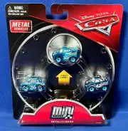 METALLIC SERIES Pixar Cars MINI RACERS 3-Pack DINOCO CHICK HICKS Cal Weathers