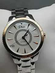 Christian Dior VIII Montaigne 18K Rose Gold Diamonds Watch CD153510 Og P $7500