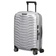 Samsonite Proxis 55cm Expandable 4 Wheel Cabin Spinner Suitcase - Silver