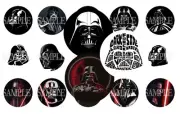 15 Pre-Cut Star Wars / Darth Vader 1 Inch Bottle Cap Images (2 Options)