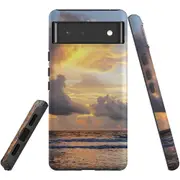 For Google Pixel 6 Case, Shielding Back Cover,Thai Sunset