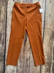 ANNE KLEIN FLAT FRONT PANTS BROWN MENS 6 NEW WITH TAGS