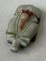 Zuni Honey Badger Fetish Alex Tsethlikai Artist Serpentine Gifts F1900