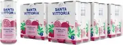 Santa Vittoria Natural Pomegranate Italian Sparkling Mineral Water. No Sugar, No
