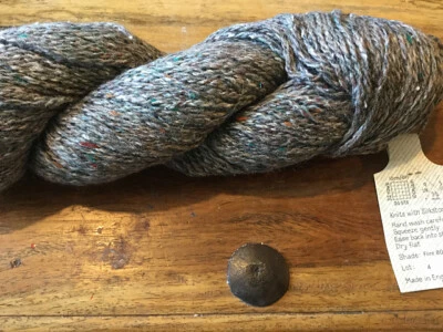 5-SKEINS / Rowan GRAINY SILK 52% Silk / 48% Wool Yarn - 238.5 yds ea -Flint 801