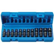 Grey Pneumatic 12Pc 1/4" Surface DR 6s-Pt MM STD Impact Socket Set 9712UM New