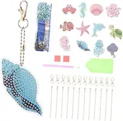 jojofuny Diamond Keychains 1 Set Keychain Key Ring Car Keychain Car Keys Keychain Backpack Key Pendant Cute Bag Pendant Aesthetic Keychain The Underwater World Acrylic Double Sided