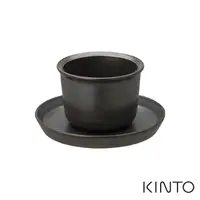 在飛比找PChome24h購物優惠-日本KINTO LT杯盤組 160ml- 黑