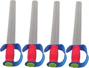 BCOATH 4Pcs Kids Fencing Swords Lightweight Plaything Performance Props for Stage Cosplay and Exercise Ideal for Kids Fencing Activities and Party Supplies