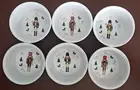 Set of 6 Nutcrackers Ramekins CHRISTMAS 3 Green & 3 Red Nutcrackers