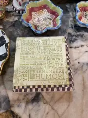 MacKenzie-Childs Home Manifesto Courtly Check Paper Cocktail Napkins. NIP