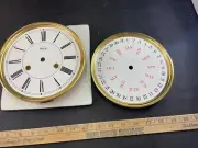 New Ridgeway Wall Clock and 31 Day Calendar Dials 7-1/16 Diameter Brass Roman