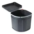 Swing Out Waste Bin Single for Hinged Door Cabinets 17L 310x290x348 mm
