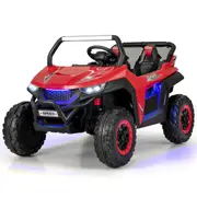 Costway 12V Ride On Car Electric Car Toy Remote Control UTV Gift w/2-Seater & Music Red