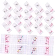 Veemoon 100pcs Unicorn Cloth Fabric Label Animal Shoe Tag for Daycare Decorative Shoe Tag Name Animal Clothing Label Clothing Craft Garment Accessories Fabric Violet