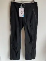 Black Diamond Women S Highline Stretch Rain Pants 3/4 Zip Hiking UL Backpacking