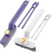 2PCS Crevice Brushes,Multi-Function Rotating Crevice Cleaning Brush, Cleaning Tools,Gap Brush Cleaner for Tile Bathroom Kitchen, Window, Track, Shower, Sink, Corner