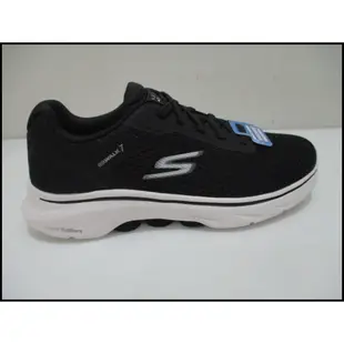 SKECHERS GO WALK 7 健走鞋 休閒鞋 氣墊 男款 免綁鞋帶 黑白 216636BKW