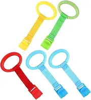 RORPOIR Compact Lightweight 5pcs Baby Pull Rings Toddler Cot Handle Safe Comfortable for Baby's Learning to Stand