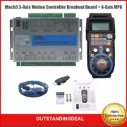 3-Axis Mach3 Motion Controller Breakout Board + 4-Axis MPG Handwheel Pendant SZ