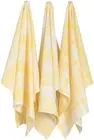 Jumbo Pure Kitchen Towel Set of 3, Lemon Yellow