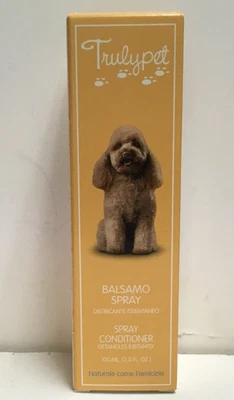 TRULY PET SPRAY CONDITIONER DETANGLES INSTANTLY 3.3 FL OZ NEW IN BOX