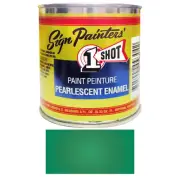 1/2 Pint 1 Shot PEARLESCENT PROCESS GREEN Paint Lettering Enamel for Pinstriping