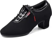 [HOBTEC] Latin Dance Shoes Women's Ballroom Dance Shoes Tango Dance Shoes