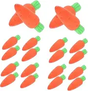 Parliky 100pcs Kawaii Carrot Mini Erasers Fun Compact Pencil Erasers for School Supplies Classroom Rewards and Daily Use Household Bulk