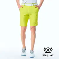 在飛比找momo購物網優惠-【KING GOLF】實體同步款-男款素面百搭修身彈性休閒短