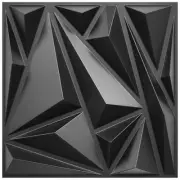 Pack 3D Wall Panels for Interior Wall Decor Diamond Design Accent 33 Black