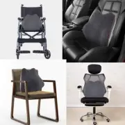 Lumbar Support Pillow Cushion Backrest Back Pain Relief Memory Foam Car Office