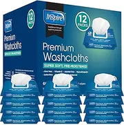Adult Wet Wipes Adult Wash Cloths, Adult Wipes for Incontinence & Cleansing, 8"x12" 600 Count 12 packs of 50